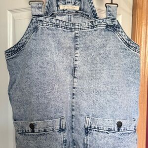 Free People overall smock midi dress